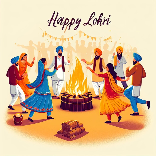 Gelukkig Lohri Lohri Festival