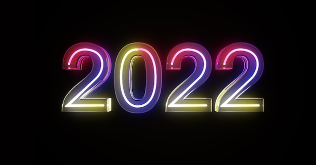 Gelukkig nieuwjaar 2022 tekstontwerp