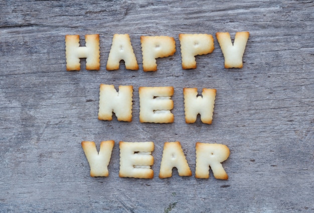 Foto gelukkig nieuwjaar cookies