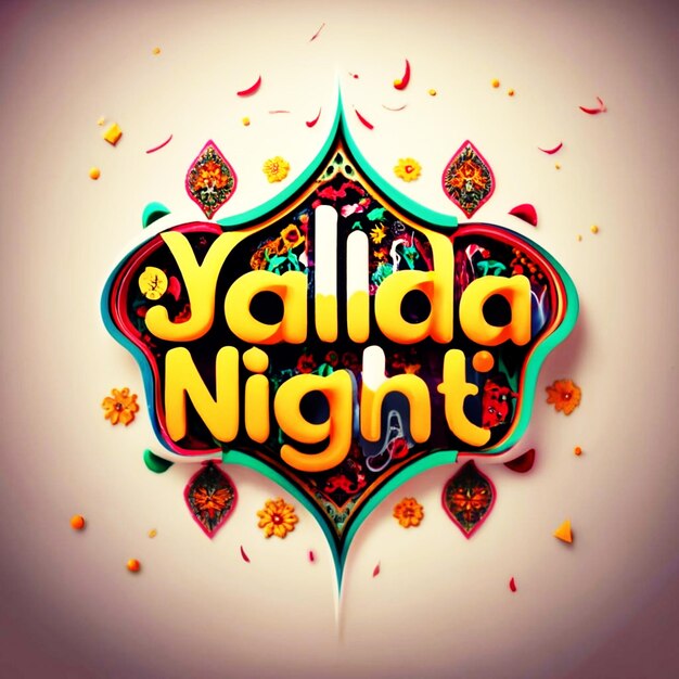 Gelukkig Yalda Night-behang