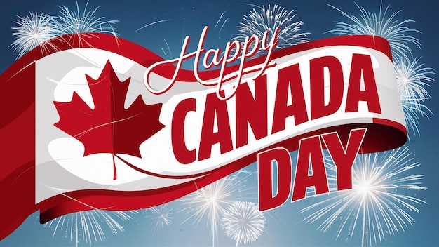 Gelukkige Canada Day banner voor Canada dag