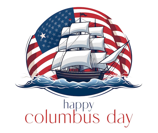 Gelukkige Columbus dag poster
