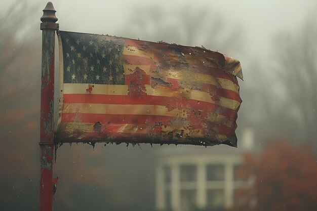 Gelukkige dag van de president van de Verenigde Staten Vlag symbool van de geboorte van de democratie in de Verenigde Staten van Amerika