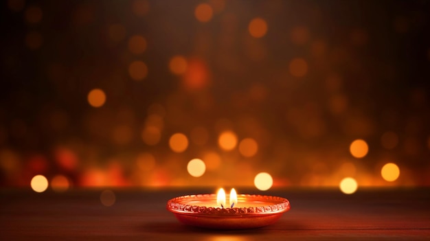 Gelukkige Diwali-achtergrond met Diya