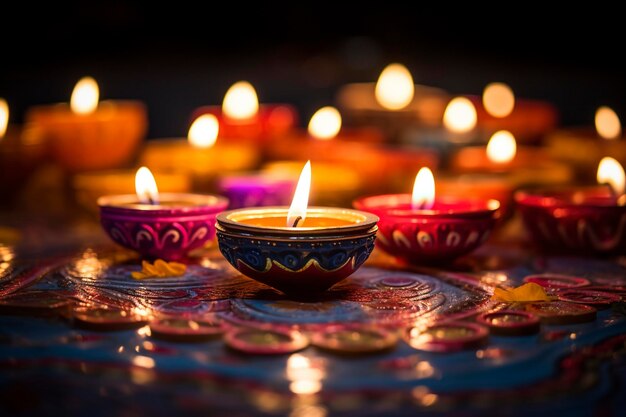 Gelukkige Diwali achtergrond