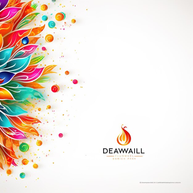 Gelukkige Diwali-illustratie van Burning Diya op Happy Diwali Diwali-viering Festival van lichten met achtergrond