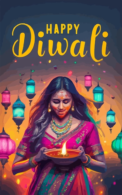 Foto gelukkige diwali