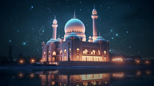 Gelukkige Eid AlAdha-achtergrondafbeeldingen gemaakt met Generative AI