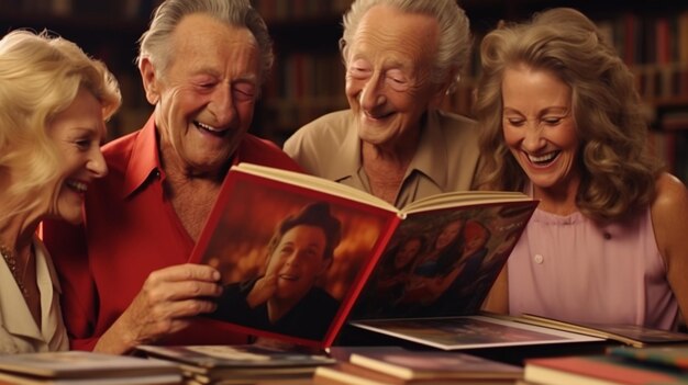 Foto gelukkige familie hd 8k behang stock fotografische afbeelding