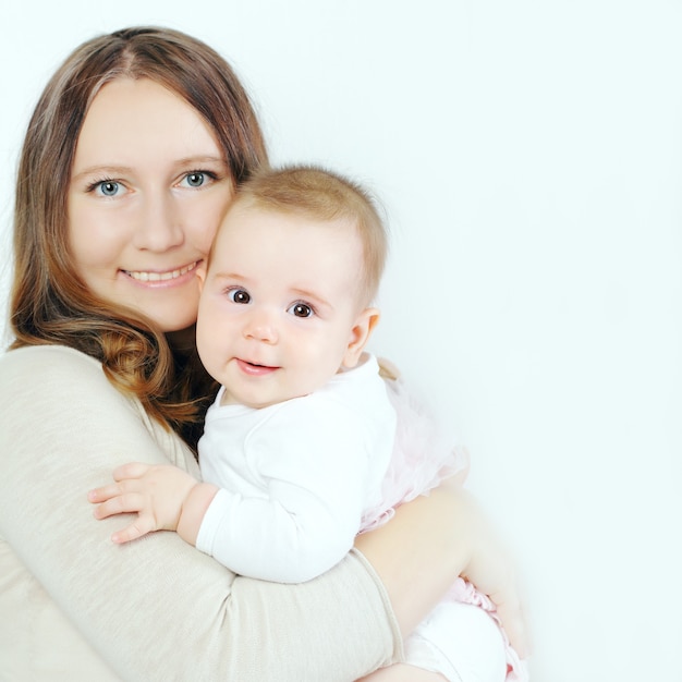 Gelukkige familie - moeder met kind