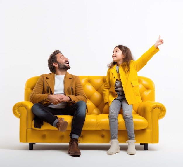 Foto gelukkige familie wit veel mensen op fauteuil op vakantie