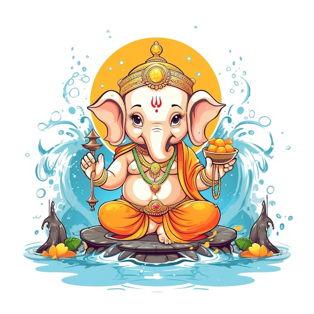 Gelukkige Ganesh Chaturthi Generatieve ai