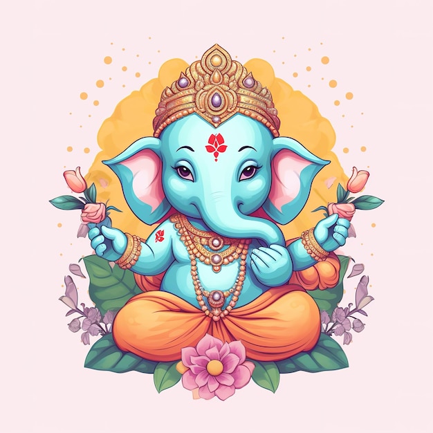 Gelukkige Ganesh Chaturthi Generatieve ai