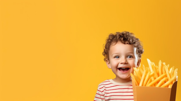 Gelukkige glimlachende jongen houdt feestelijke taart met kaarsen vast Bereidt zich voor op een feestje of verjaardagsfeestje Drukt goede emoties uit verjaardagfeestje voor kinderen Generatieve ai