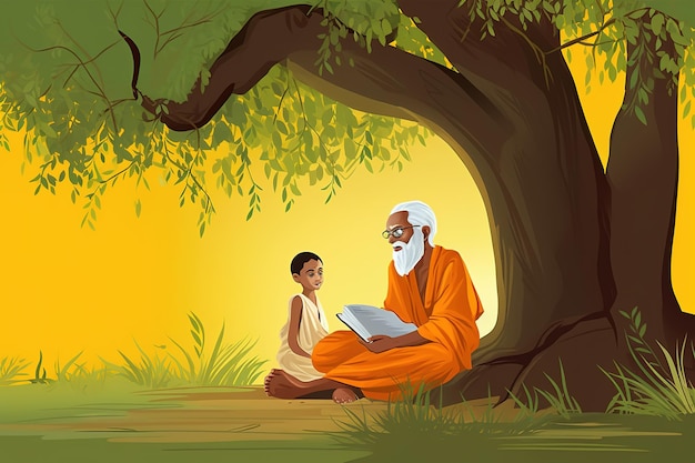 Gelukkige Guru Purnima Generatieve ai