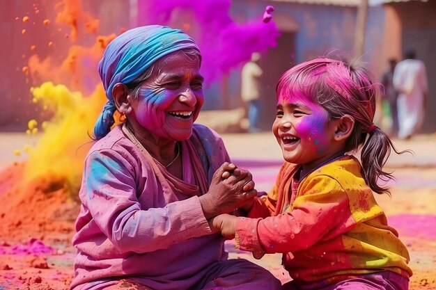 Gelukkige Holi dag.