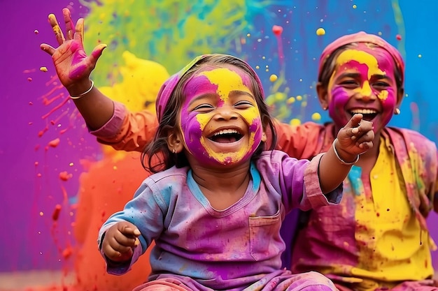 Gelukkige Holi dag.