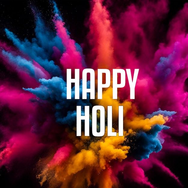 Gelukkige Holi dag.