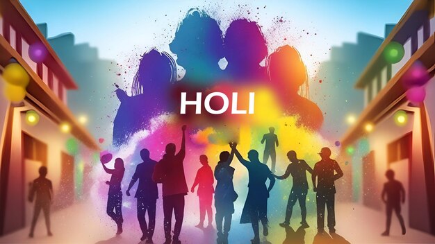 Gelukkige Holi poster