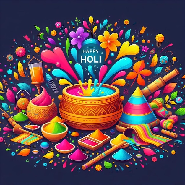 Foto gelukkige holi.