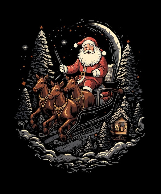 Foto gelukkige kerst t-shirt achtergrond