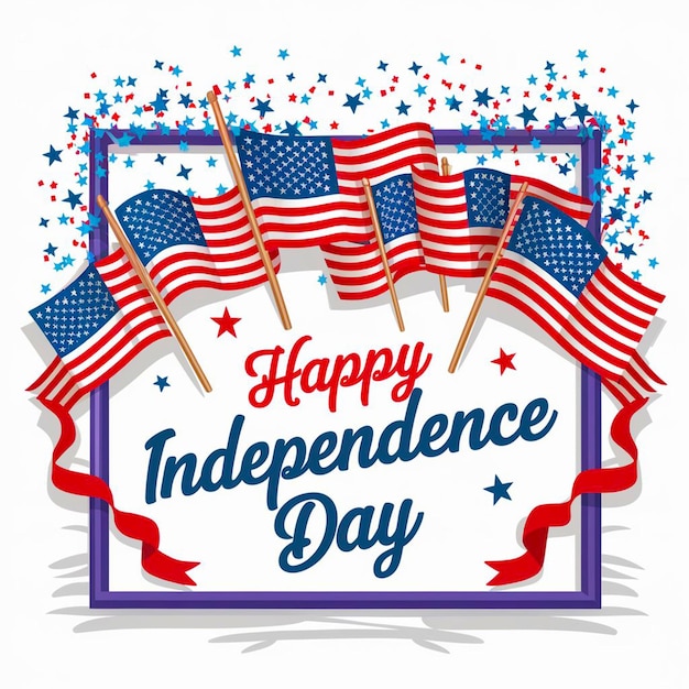 Gelukkige Onafhankelijkheidsdag USA achtergrondontwerp
