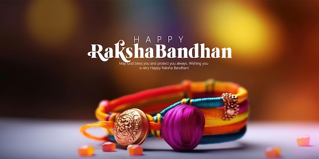 Gelukkige Raksha Bandhan Indiase festival viering ai gegenereerd