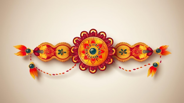 Gelukkige Raksha bandhan met geïsoleerde rakhi Generatieve ai