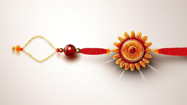 Gelukkige Raksha bandhan met geïsoleerde rakhi Generatieve ai