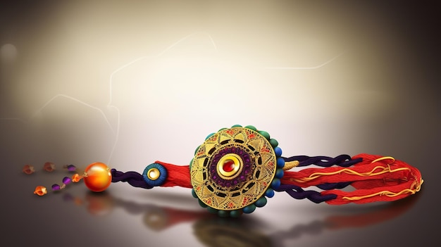 Gelukkige Raksha bandhan met geïsoleerde rakhi Generatieve ai