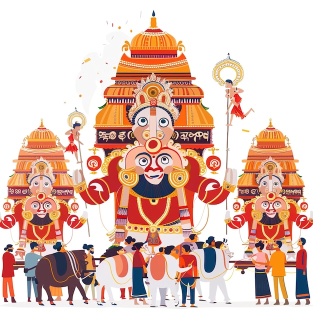 Gelukkige rath yatra Heer Jagannath Ai gegenereerd