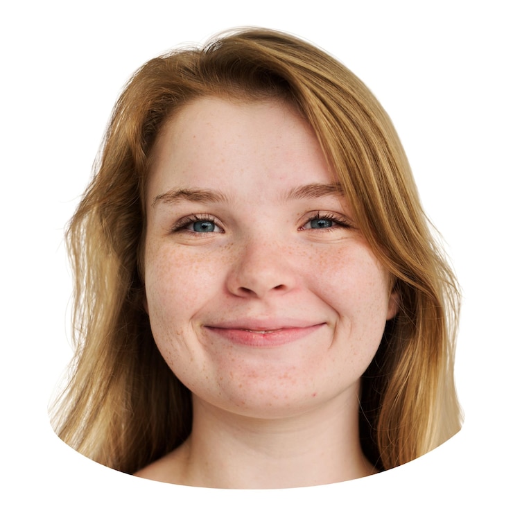 Foto gelukkige tienermeisje png-beeld transparante achtergrond