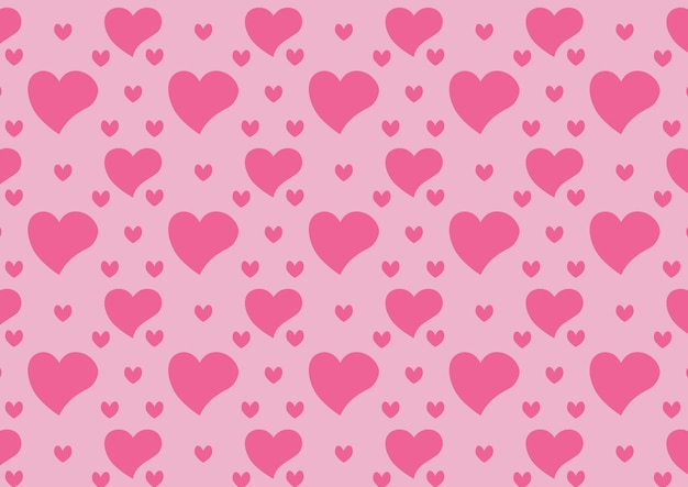 Gelukkige Valentine's Day A4 Landschap Valentine Sweet Heart Roze Digitaal Papier