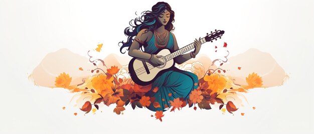 Gelukkige Vasant Panchami-achtergrond