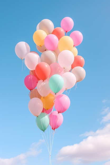 Gelukkige verjaardagsballonnen.