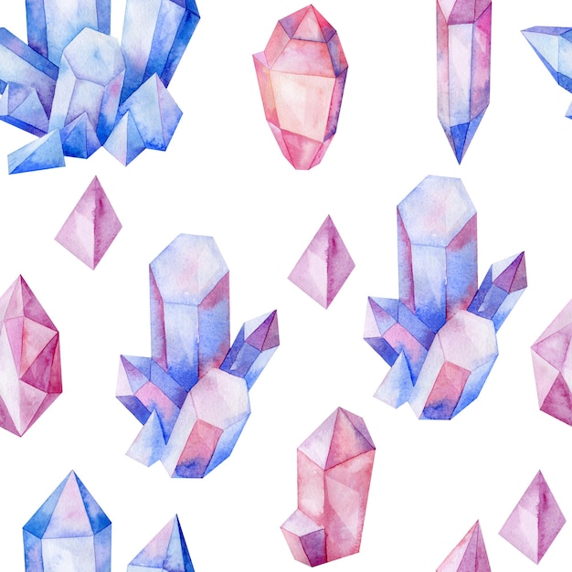 Gem seamless pattern