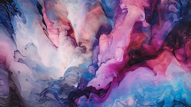 Gemarmerde aquarel textuur achtergrond in roze paars blauw en wit