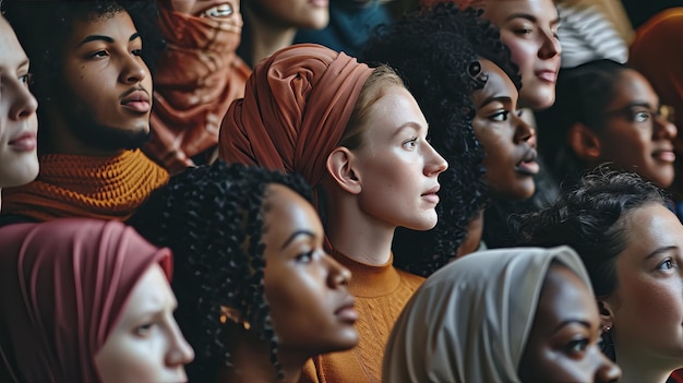 Foto gemeenschappelijke bijeenkomst voor gendergelijkheid