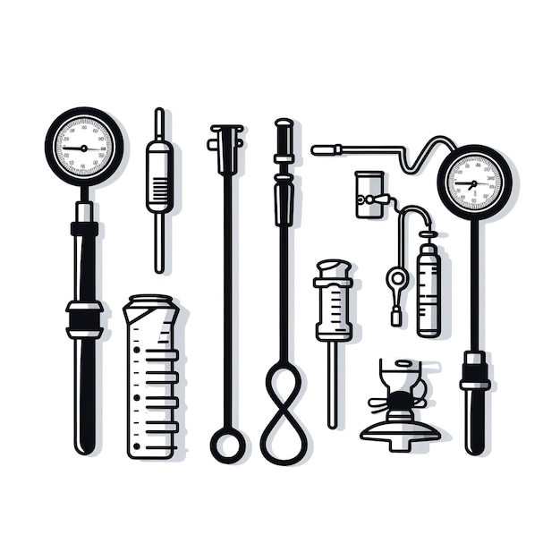 Foto gemeenschappelijke medische instrumenten zoals stethoscoop