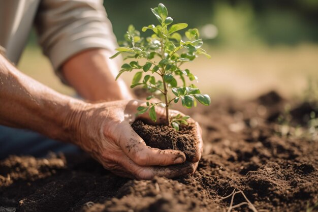 Gemeenschappelijke tuinier bevordert lokale voedselproductie en habitatherstel duurzaamheid en betrokkenheid van de gemeenschap Generatieve Ai