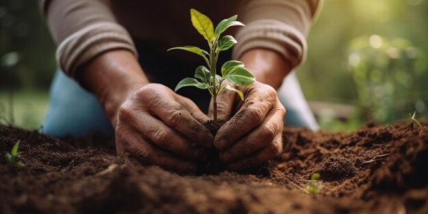 Gemeenschappelijke tuinier bevordert lokale voedselproductie en habitatherstel duurzaamheid en betrokkenheid van de gemeenschap Generatieve Ai