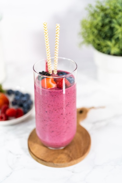 Gemengde bessen smoothie