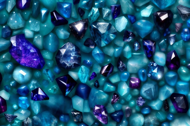 Gemstone And Crystals Background Wallpaper