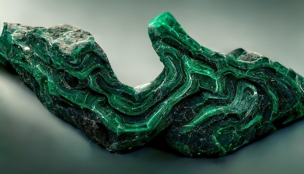 Gemstone malachite green beautiful gem the texture of the stone
malachite 3d illustration