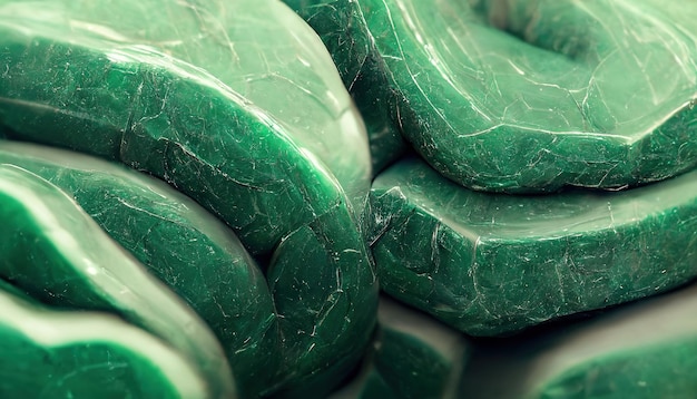 Gemstone malachite green beautiful gem the texture of the stone\
malachite 3d illustration