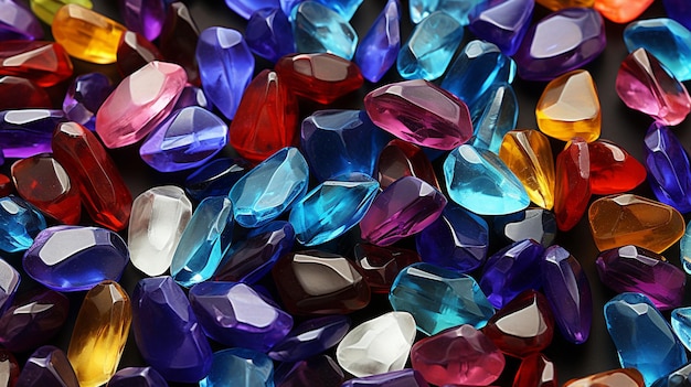 Gemstone shapes hd 8k wallpaper stock photographic image