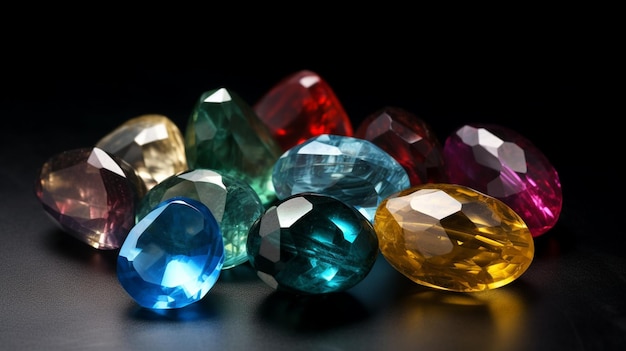 Premium Photo | Gemstones background generative ai