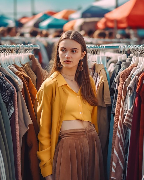 Gen Z-vrouwen op de kringloopmarkt