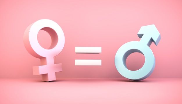 Photo gender equity concept