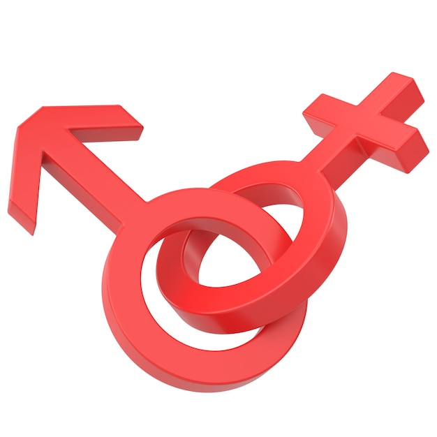 Photo gender icon 3d icon 3d illustration